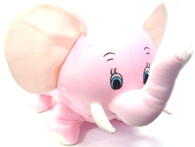 Snow Foam Micro Beads 13'' Pink Full Size Baby Elephant Tusk Cushion-Brand New