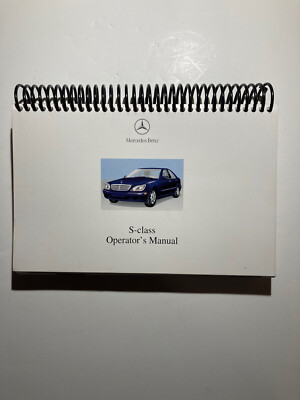 Mercedes S-class Operator s Manual Edition A