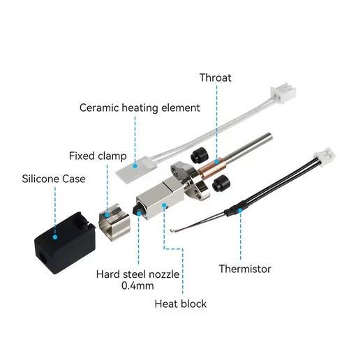 Quick-Swap Nozzles Upgrade Hotend Kit For Creality K1C/K1 Max/Ender 3 V3 - Afbeelding 5 van 24