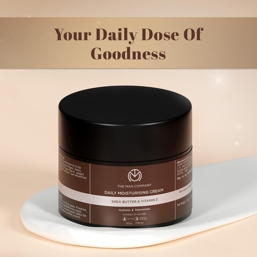 The Man Company Non-Sticky Daily Moisturizing Cream for Dry Skin 50g Free Ship - Picture 4 of 5