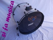 BAT DRUMS grancassa batterìa 22" x 16" in Pioppo grigio metallico per drum set