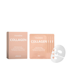 Collagen Sheet Mask, Hydrating Plumping Face Mask with Hyaluronic Acid