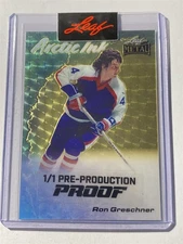 RON GRESCHNER 2024 Leaf Metal Arctic SUPER GOLD Light BLUE FLOOD Proof 1/1 (H6)