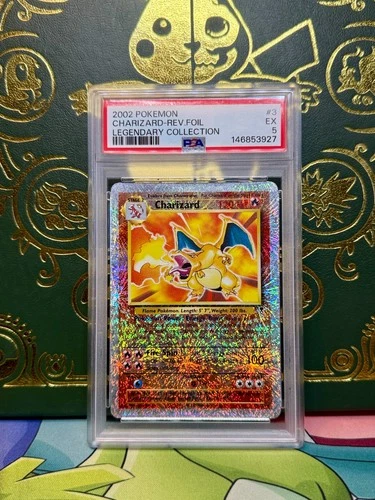 2002 POKEMON LEGENDARY COLL.  #3 CHARIZARD REVERSE HOLO FOIL PSA 5