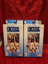 JOBST ActiveWear Lot 2Pr Knee Hi CT Socks 15-20mmHg Small Cool White New In Box