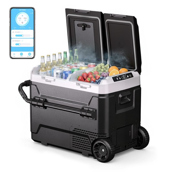 Kompressor KüHlbox 60L Elektrische KüHlschrank Auto Camping -20℃ App 12V/230V-image
