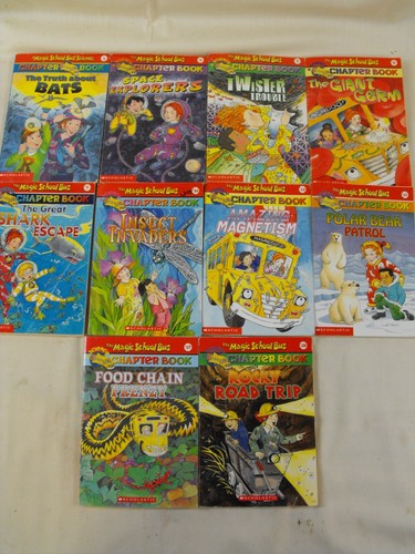 Lot of 10 Magic School Bus Science Chapter Books by Scholastic - NICE SHAPE