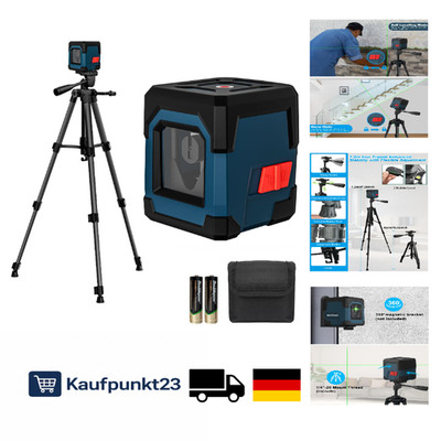 Kreuzlinienlaser RockSeed 1,2m Stativ Selbstnivellierung 360