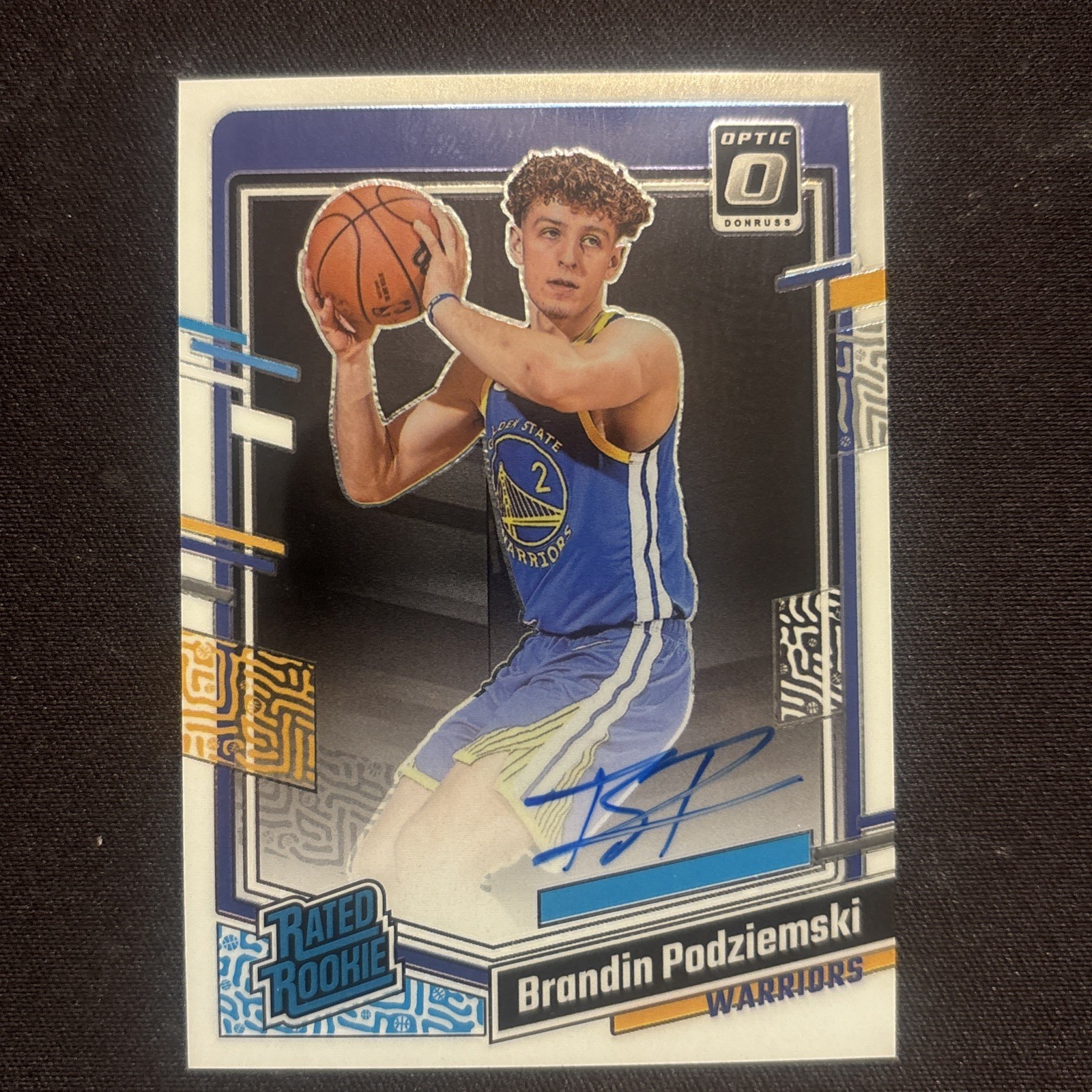 2023 Panini Donruss Optic - Rated Rookie Signatures Brandin Podziemski #256 (RC)