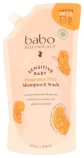 Babo Botanicals Sensitive Baby Fragrance Free Shampoo  Wash Refill 32