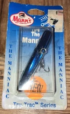 VTG Mann's Tru-Trac Series The Manniac Lure Blue Shad Chrome Rattling