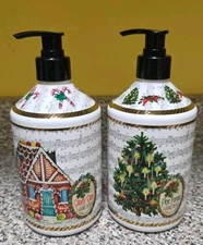 Lot of 2 Home & Body Co. Soap Pump Empty Refillable Bottles, Plastic 21.5 oz 