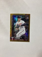 2025 Topps US - Rookie Debut Zebby Matthews #US37 Gold Sand Glitter (RC) /50