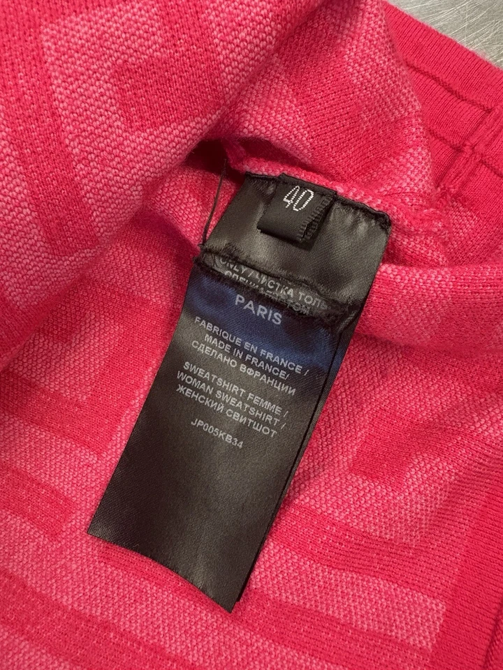 Balmain x Barbie Women's Cropped MonogramCardigan Jacquard Wool Blend Pink - Image 3 of 4