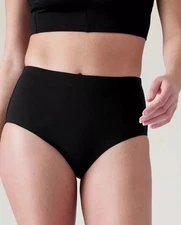Athleta High waist swim bottom- small- black- nwt