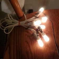 Department 56 Village 6 Socket Light Set Switched Power Cord Tested w/ Bulbs