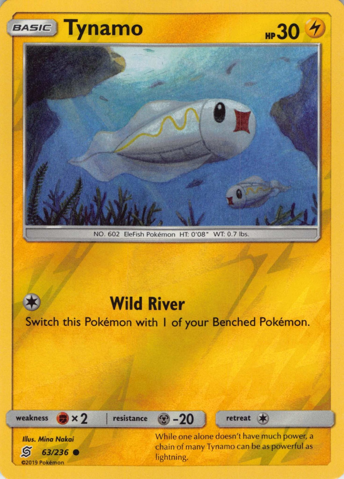 Tynamo (63) #63/236 Pokemon SM - Unified Minds Reverse Holo