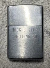 Zippo Lighter ( Dick Utsler Drilling )  Oil Drilling Co.        BB