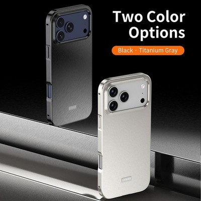 Hülle für iPhone Pro 17 16 15 14 Pro Max Magsafe Aluminium Bumper PC Case Cover