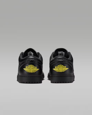 Air Jordan 1 Low SE Shoes Black Anthracite Tour Yellow Men's