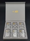 2024 MS70 PF70 6-Coin Set $1 Morgan & Peace Dollar First Day of Issue, NGC FDOI