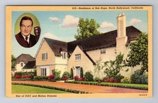 North Hollywood CA-California, Residence Of Bob Hope, Antique, Vintage Postcard