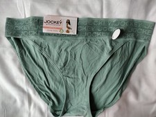 Jockey Generation Soft Touch String Bikini Underwear NWT XLarge Sage Green