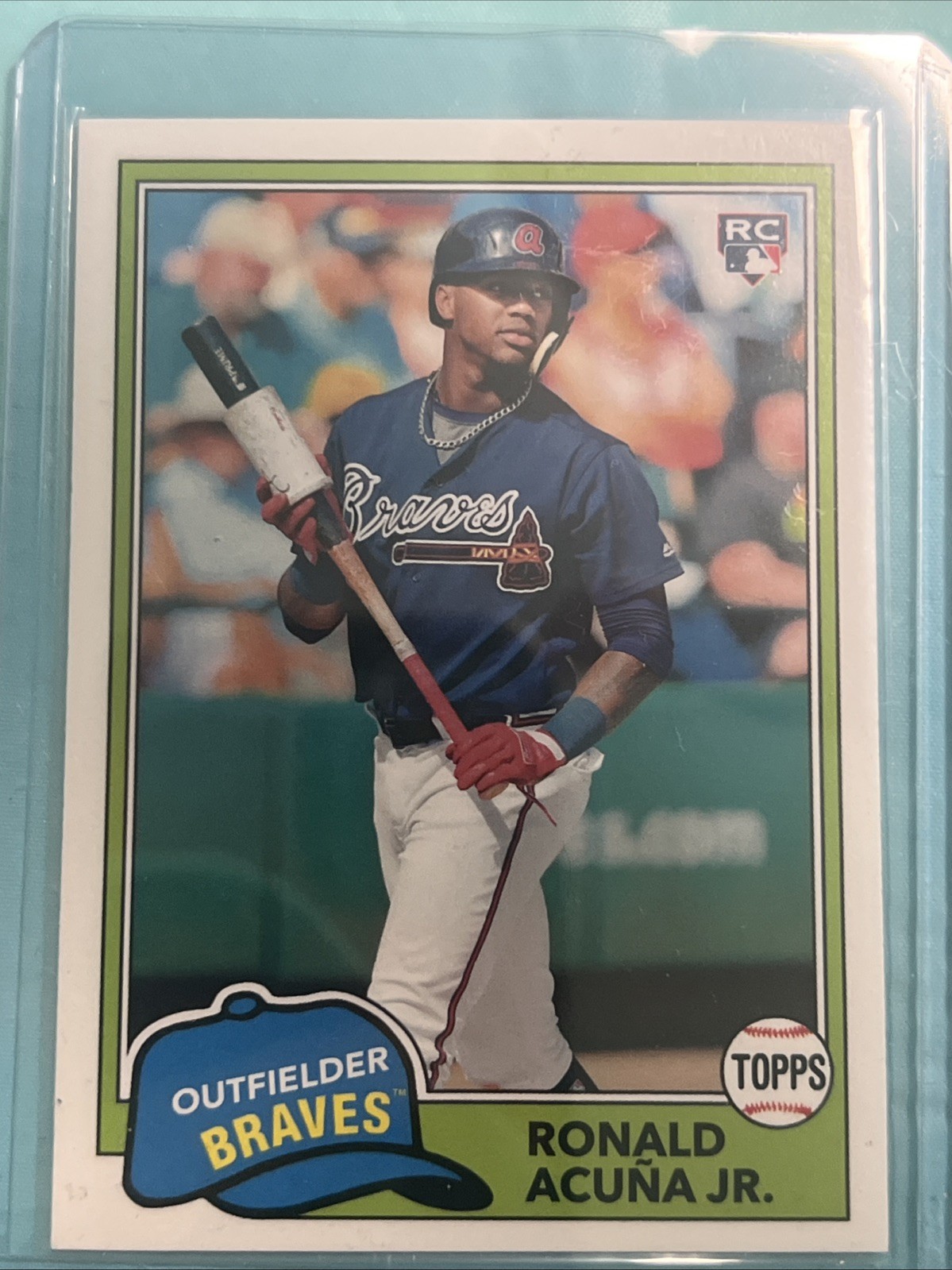 2018 Topps Archives #212 Ronald Acuna Jr. RC Rookie Braves 1981 Topps 🔥🔥