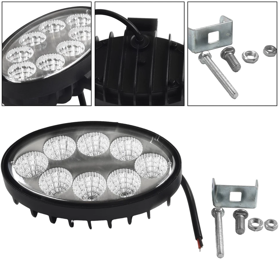 5inch 24W Oval LED Work Lamp Fog Light Truck OffRoad Tractor Flood Beam 12V 24V - Image 4 of 4