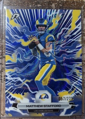MATTHEW STAFFORD 2025 Topps Resurgence #57 Navy Surge /275 LA Rams COLOR MATCH