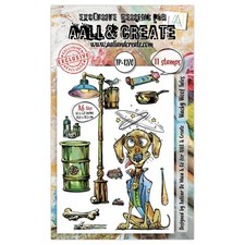 AALL Create A6 Clear Stamp Set - Wacky Woof Tales, AALL-TP-1270