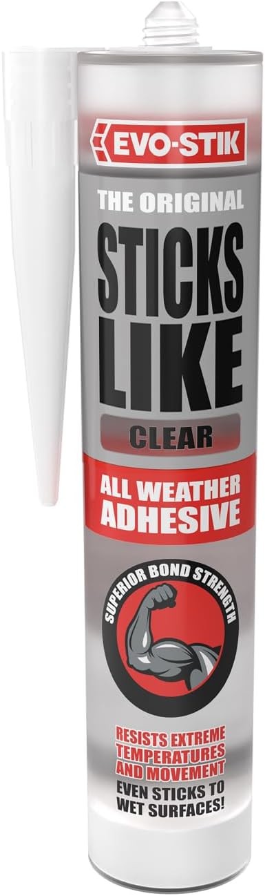 EVO-STIK Sticks Like Adhesive Clear - 290ml - All Weather - Extreme Temperature
