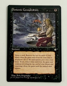 Mtg Demonic Consultation | eBay