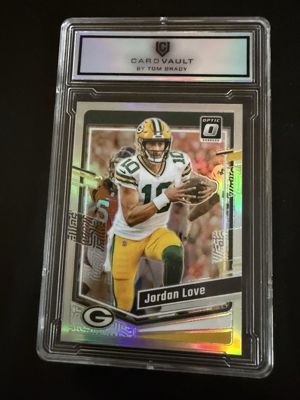 2023 Panini Donruss Jordan Love Prizm- Card vault By Tom Brady
