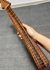 Stainless Left hand Rosewood 22Fret DIY Roasted Flame maple Electric guitar neck