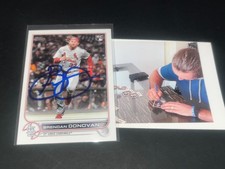 Brendan Donovan Cardinals Auto Signed 2022 Topps Update Set Rookie RC -