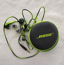 Bose SoundSport Wired In-Ear Earbuds 3.5mm Built-In Mic Sports Case Green