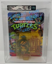 Teenage Mutant Ninja Turtles Leonardo AFA 85 1988 Playmates action figure