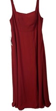 Azazie Red Long Dress With Slit On Outside Size A18 Small Flaw In Picture #5