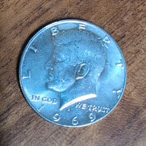 1969 50C Kennedy Half Dollar Silver 0.4 Fineness Uncertified