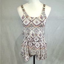Tribal print romper with pockets size large