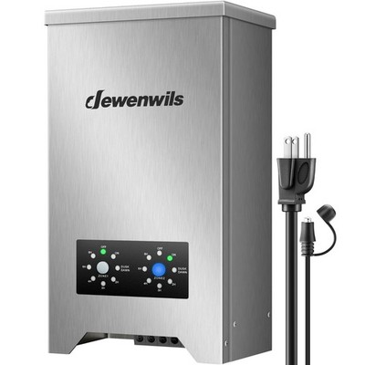 300W Low Voltage Landscape Transformer 2-Zone,120V AC to 12V/15V AC,Weatherproof