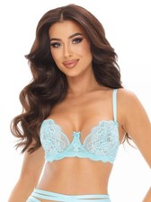 Rebel Romance Axami Unlined Bra Dream On the Clouds Aqua Blue