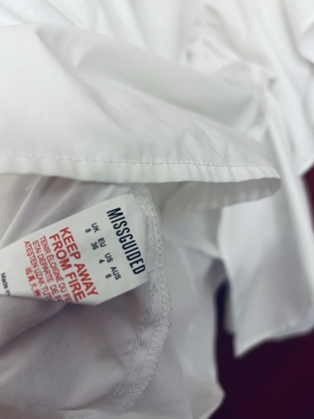 MISGUIDED White Dramatic Extreme Ruffle Frill Sle… - image 8