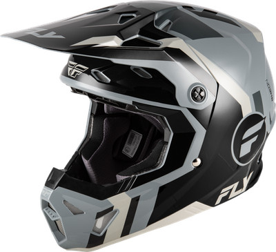 FLY RACING - Formula CP Seal Helmet Black/Grey/Light Grey XL | 73-0040X