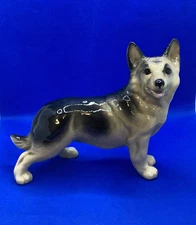 Vintage Coopercraft Bone China Alsation/ German Shepherd Dog Ornament/ Figurine