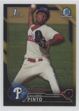 2016 Bowman Chrome Prospects Black & Gold Refractor Ricardo Pinto #BCP248 c7z