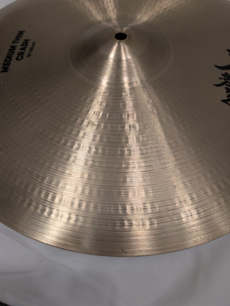 Zildjian 16 Inch Medium Thin Crash Cymbal Drum 60's Vintage | eBay