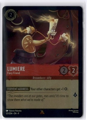 Lumiere Fiery Friend 121/204 Rare FOIL Near Mint!