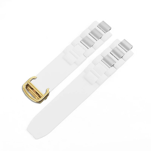 20*10mm Silicone Watch Band Strap For Cartier 21st Century Bracelet - Picture 10 of 15